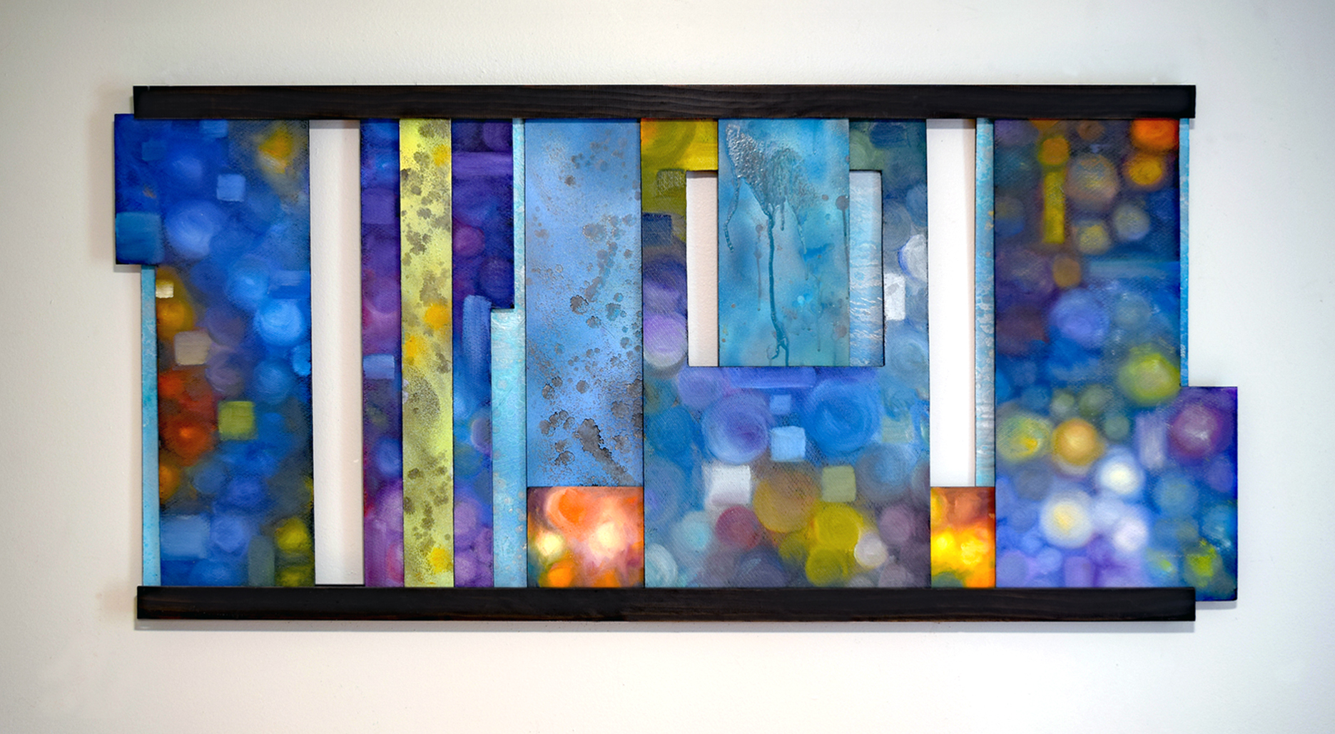 Fire and Ice interactive fine art by Trisha Selgrath — rearrangeable wall art composition A