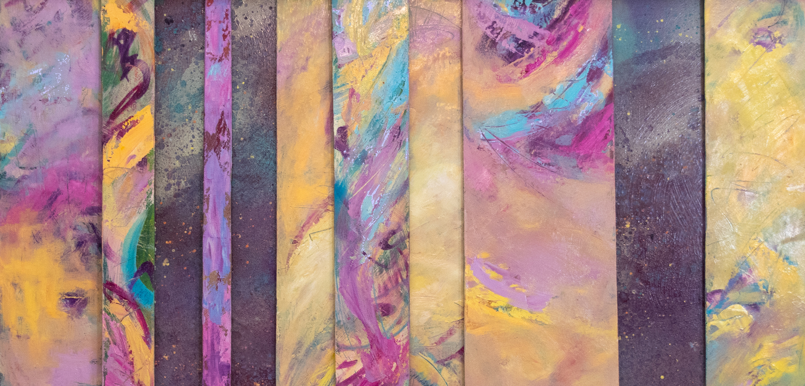 MovingAbstracts interactive fine art wall sculpture by Trisha Selgrath — composition 4