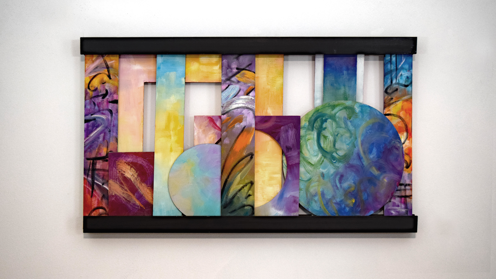Rio Carnival interactive fine art by Trisha Selgrath — rearrangeable wall art composition D